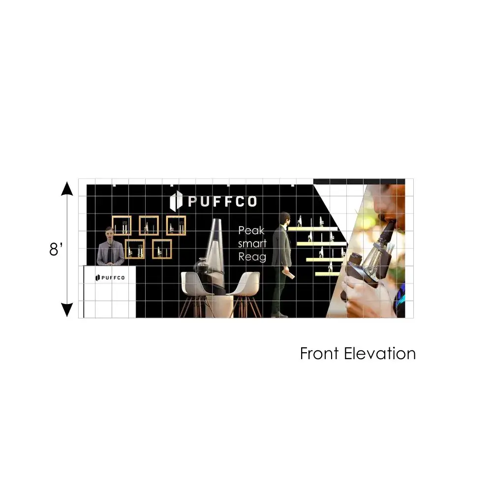 Elevation - RLU1020 168: Turnkey all-inclusive 10x20 booth rentals